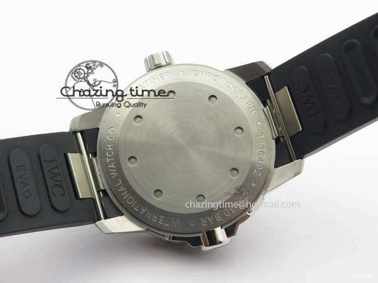 MIROTIME 0501 TechFriendly Aquatimer Automatic SS IW329003 V6F 1:1 Best Edition On Black Rubber Strap MIYOTA 7271